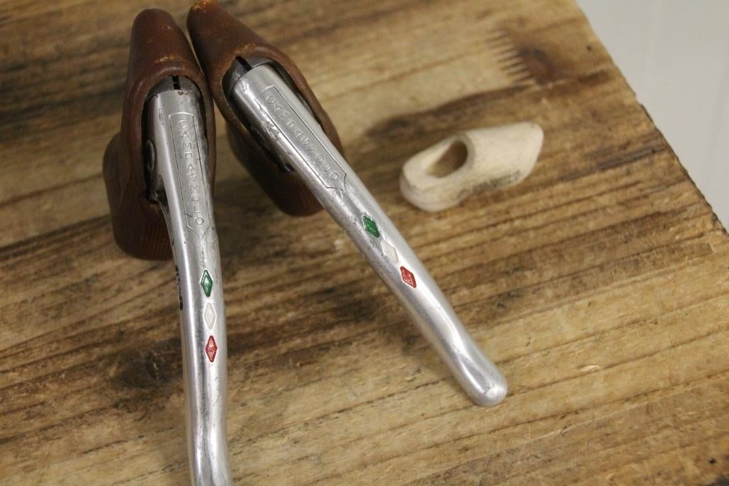 Campagnolo Record ''panto'' vintage remgrepen / retro race, Fietsen en Brommers, Fietsonderdelen, Gebruikt, Overige typen, Oldtimerfiets