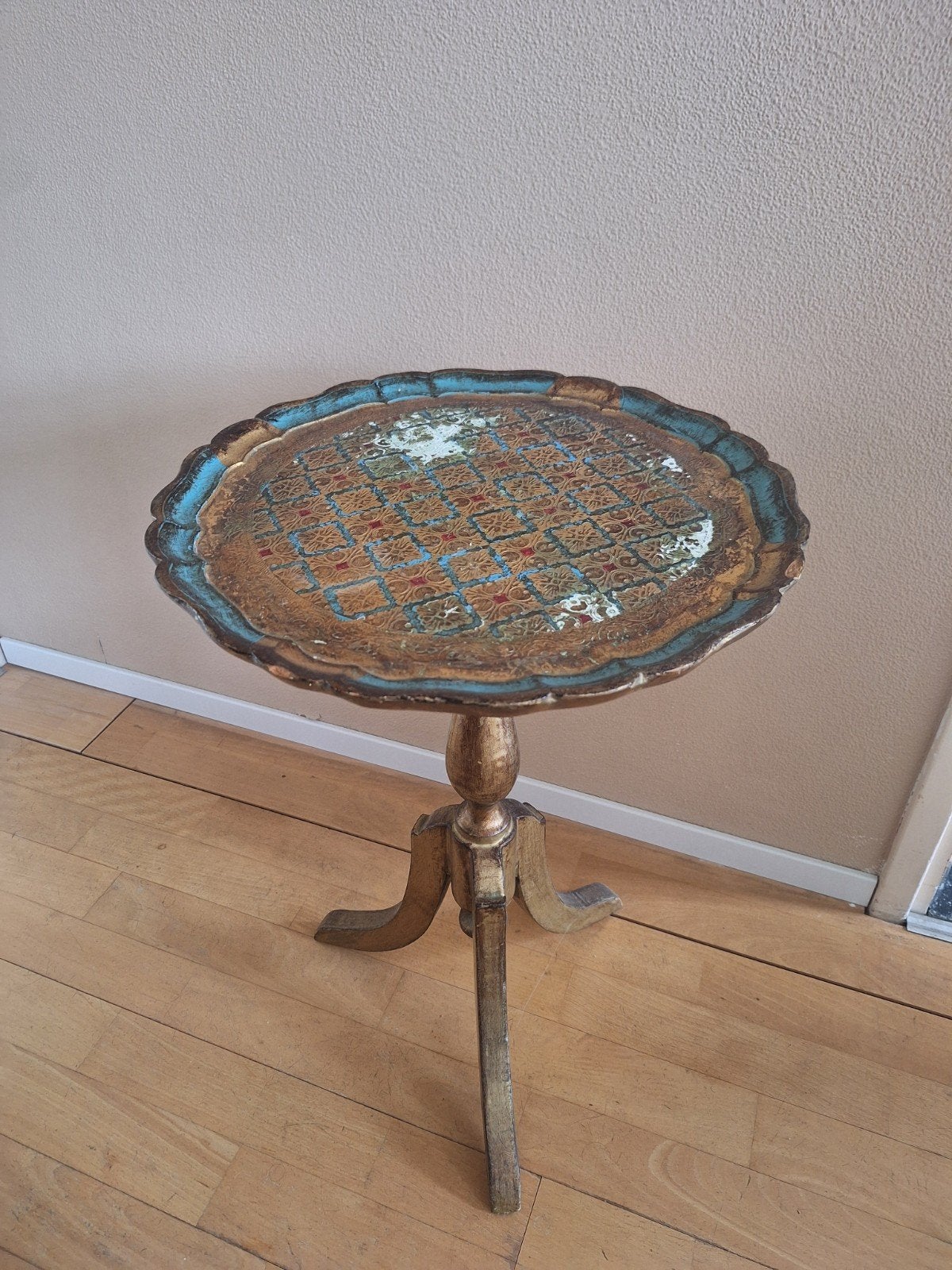 Bijzettafeltje, Ophalen of Verzenden, Rond, Minder dan 55 cm, 45 tot 60 cm