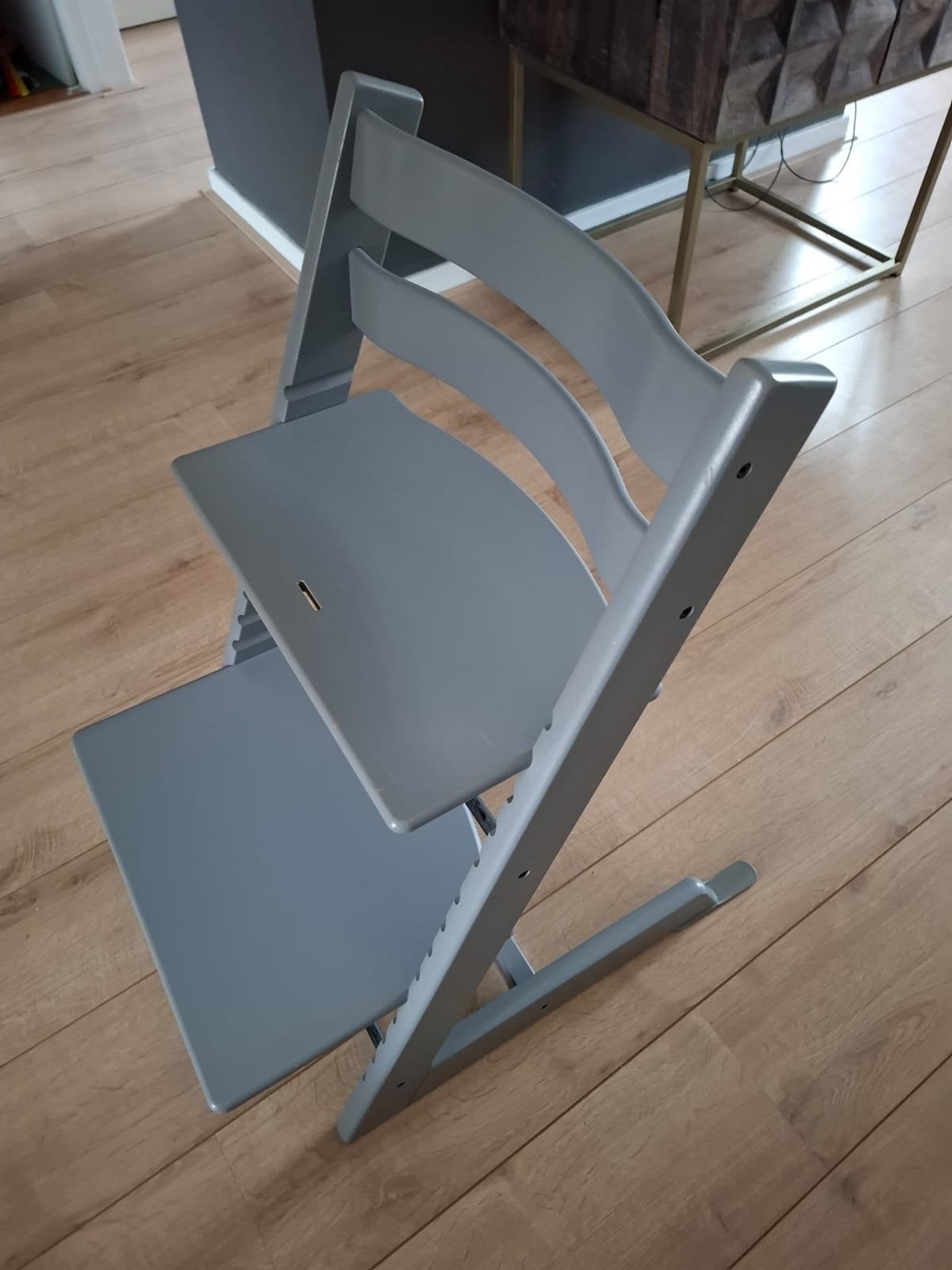Stokke Tripp Trapp meegroeistoel - Grijs, Kinderen en Baby's, Ophalen, Gebruikt, Meegroeistoel, Aanschuifbaar
