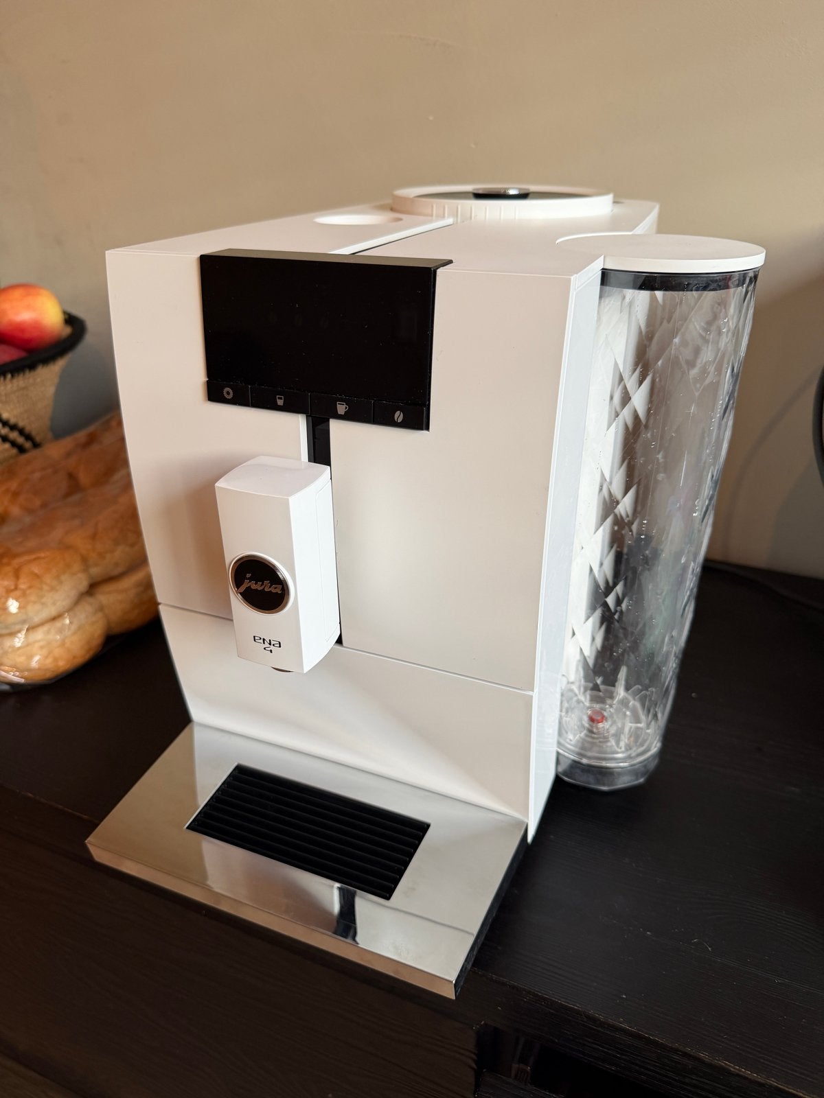 Jura ENA 4 Volautomaat Koffiemachine Wit, Ophalen, Afneembaar waterreservoir, Koffiemachine, Koffiebonen