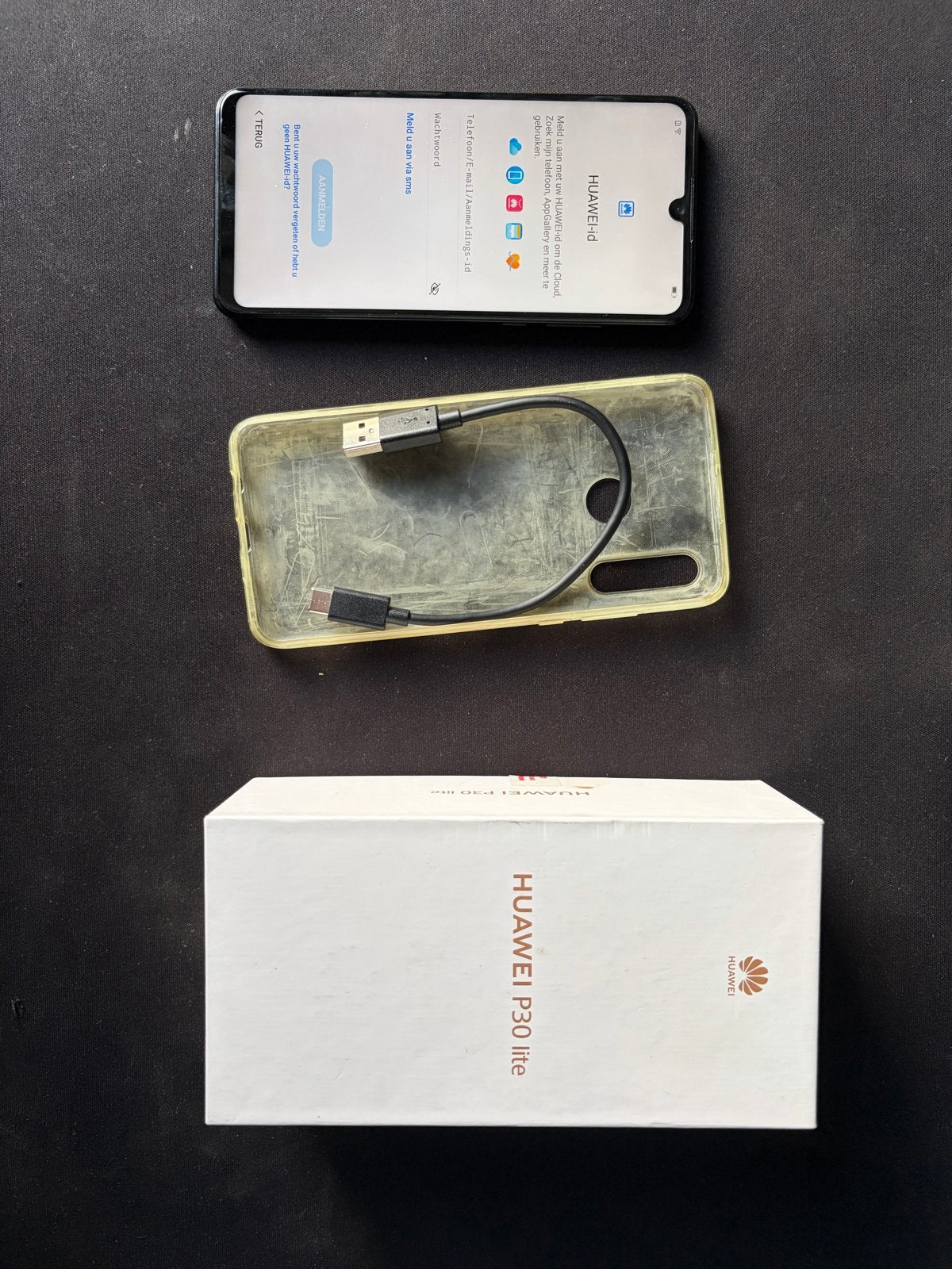 Huawei P30 Lite 4GB RAM 64GB Opslag, Zwart, Touchscreen, Ophalen of Verzenden, Zo goed als nieuw