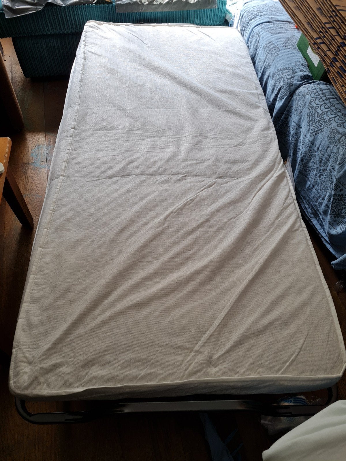 opvouwbed, logeerbed op wieltjes, Ophalen, Gebruikt, Eenpersoons, 80 cm