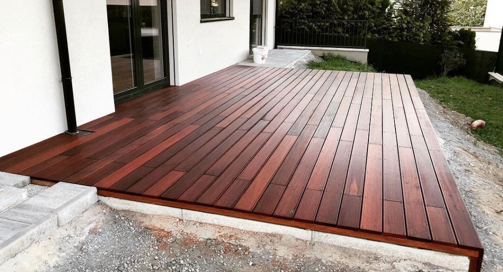20 bundels hardhout vlonderplanken € 3,15 p/m1 - Op=Op, Tuin en Terras, Planken, Nieuw, Ophalen of Verzenden, Hardhout