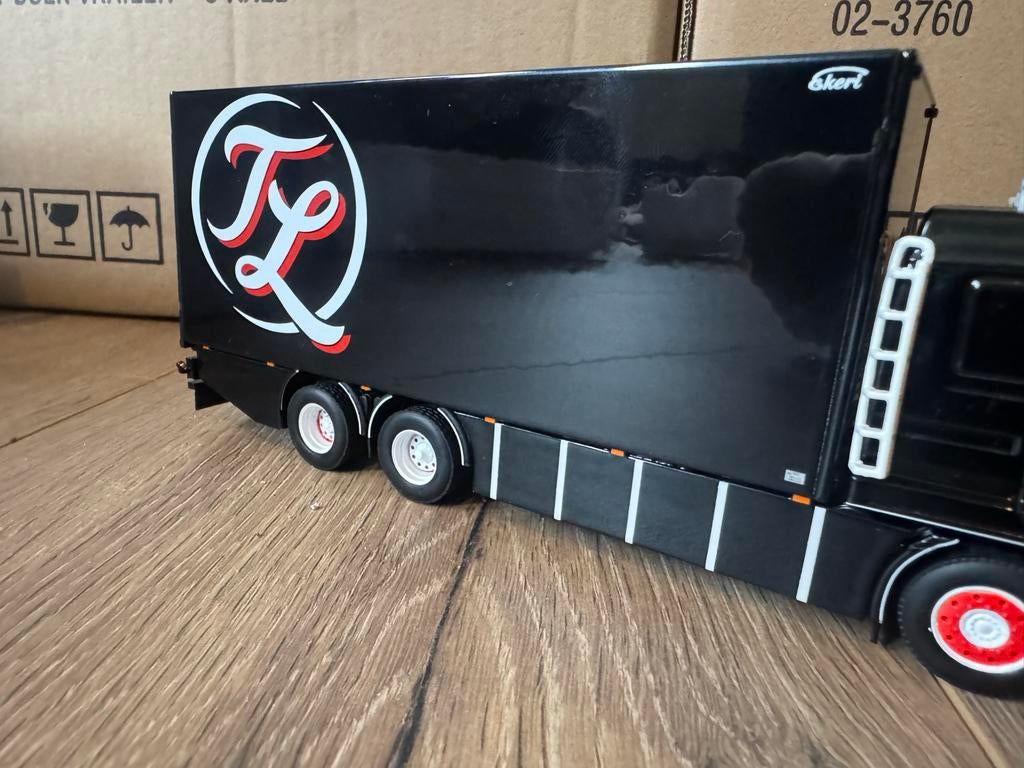 WSI Scania 143 bakwagen Truckstyling Lunteren, Ophalen of Verzenden, Zo goed als nieuw, Bus of Vrachtwagen, Wsi