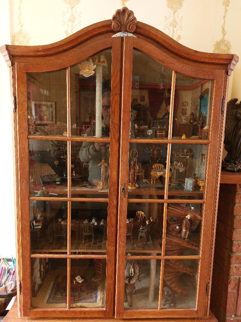 Handgemaakte Harry Potter miniatuur / vitrinekast poppenhuis, Hobby en Vrije tijd, Ophalen, Gebruikt