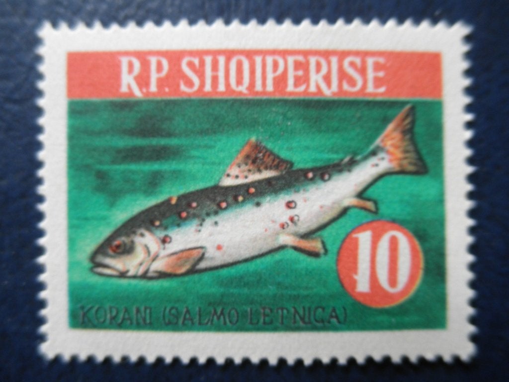 Postzegels Albanië 1964 nr. 814 vissen - cw 5,00 (*)., Ophalen of Verzenden, Overige landen
