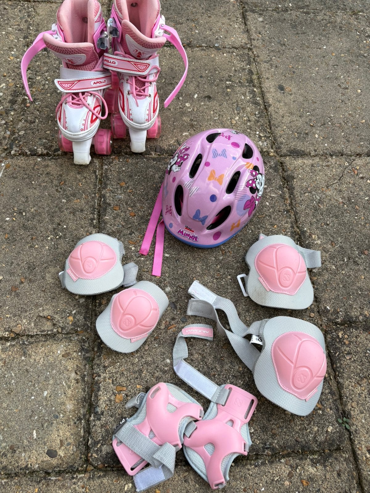 Rolschaatsen set, Verstelbaar, Kinderen, Ophalen of Verzenden, Zo goed als nieuw