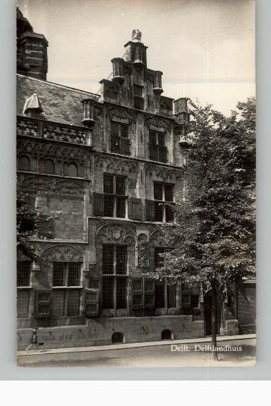 Delft Delftlandhuis st 1951, Verzenden, 1940 tot 1960, Gelopen, Zuid-Holland