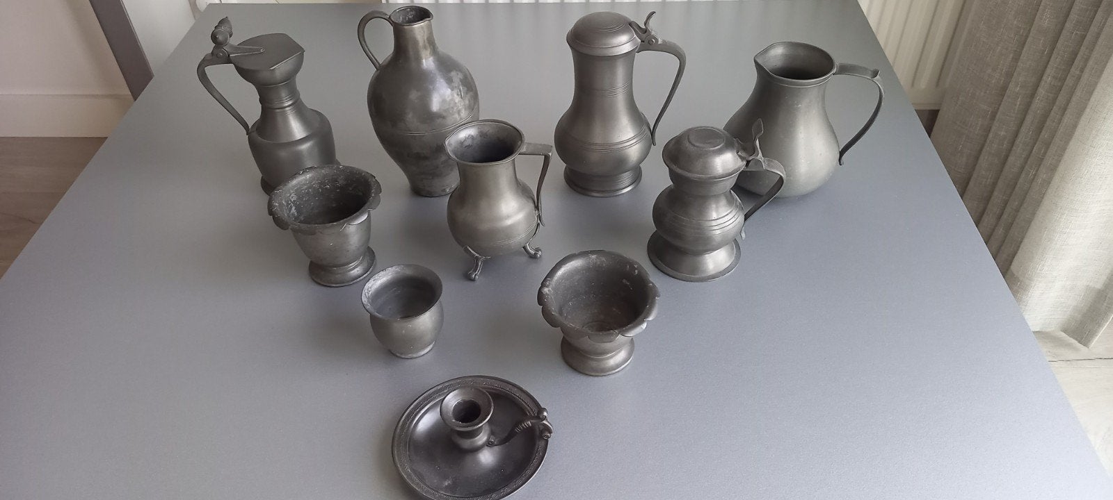 Tinnen set  van oa DAALDEROP, Antiek en Kunst, Antiek | Tin, Ophalen