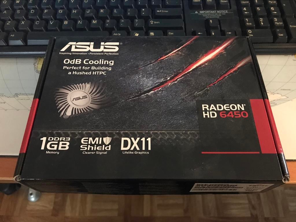 Asus AMD Radeon HD6450 HD 6450 GPU 1GB graphics card low pro, Computers en Software, Videokaarten, AMD, GDDR3, HDMI, Ophalen of Verzenden