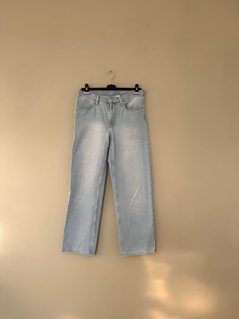 Wide Leg Baggy Jeans - Soepele Kwaliteit Katoen, Verzenden, Zo goed als nieuw, Blauw, W30 - W32 (confectie 38/40)