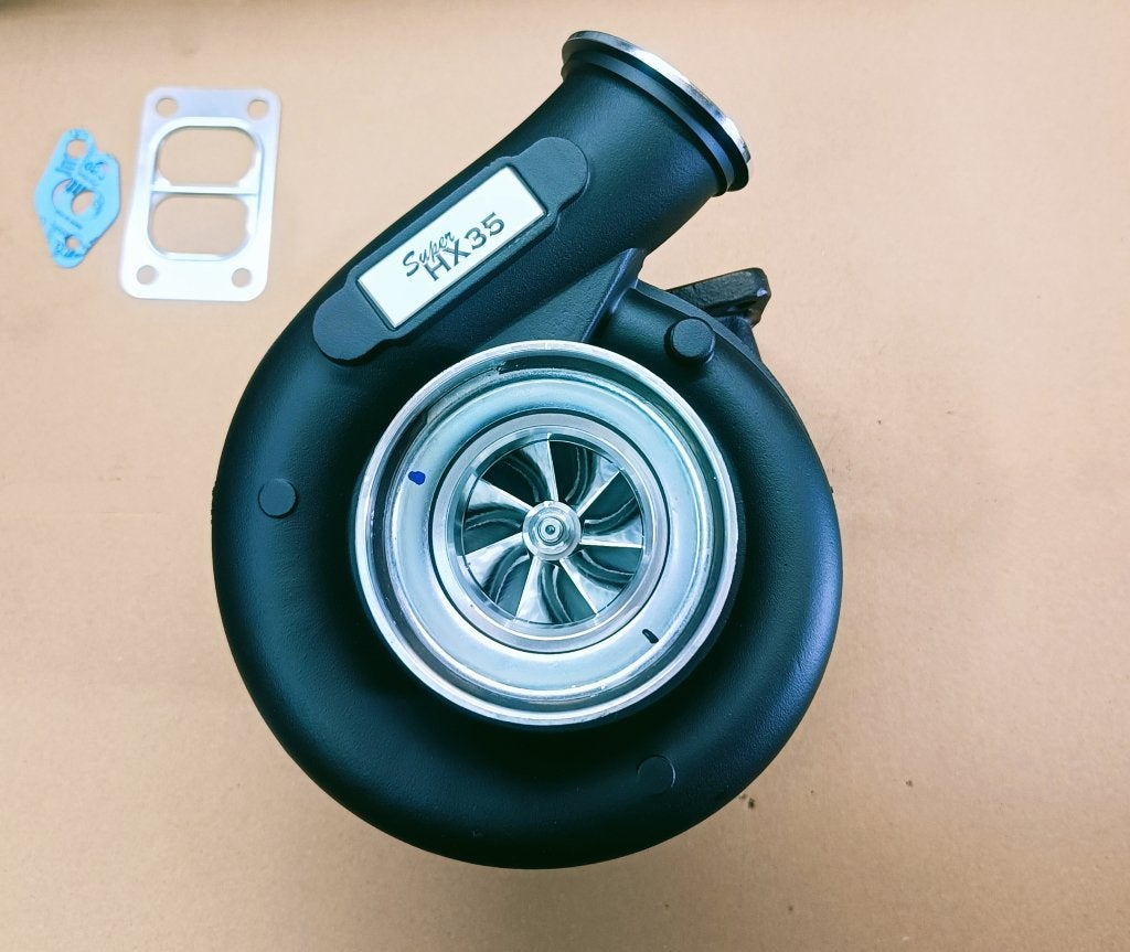 Turbocharger Holset HX35 T3 10cm twin scroll V-band made UK, Motoren, Ophalen of Verzenden