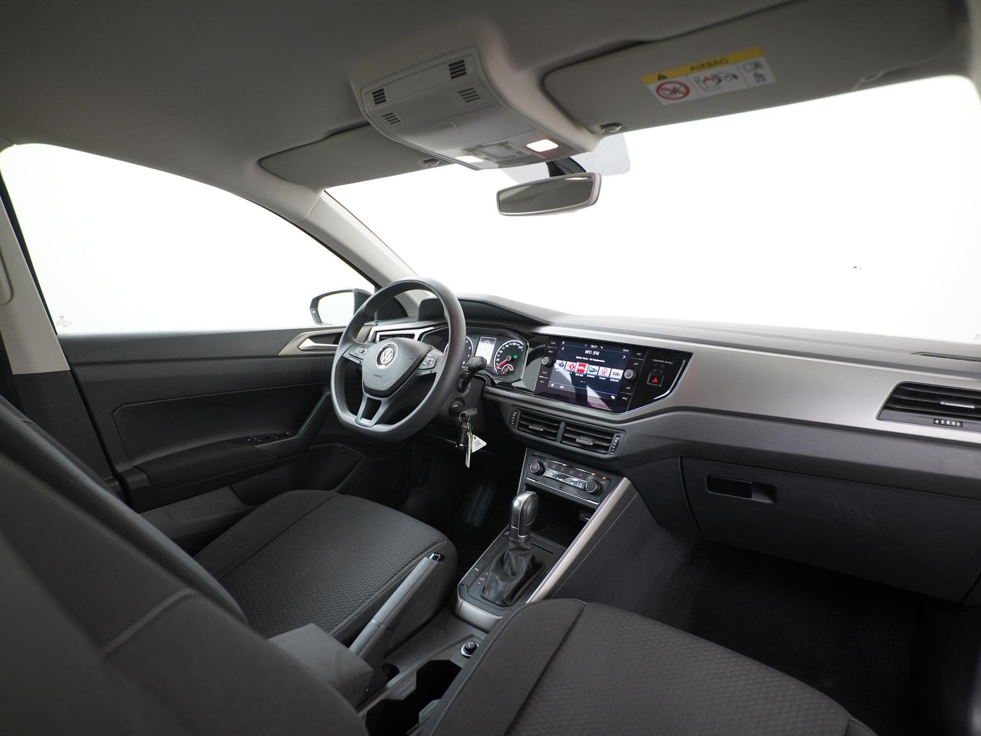 Volkswagen Polo 1.0 TSI Comfortline DSG | Navigatie | ParkPi, Auto's, 12 maanden, Stof, 95 pk, Zwart