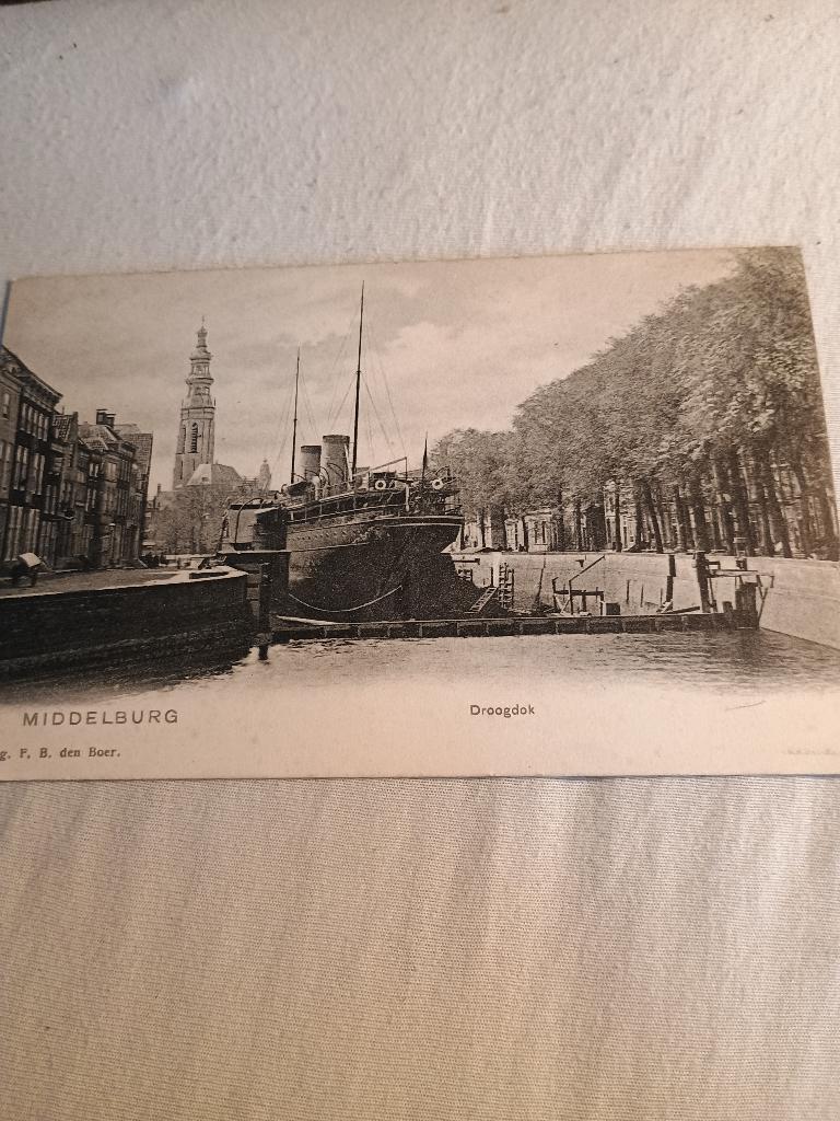 Middelburg droogdok, Verzamelen, Verzenden, Voor 1920, Gelopen, Zeeland