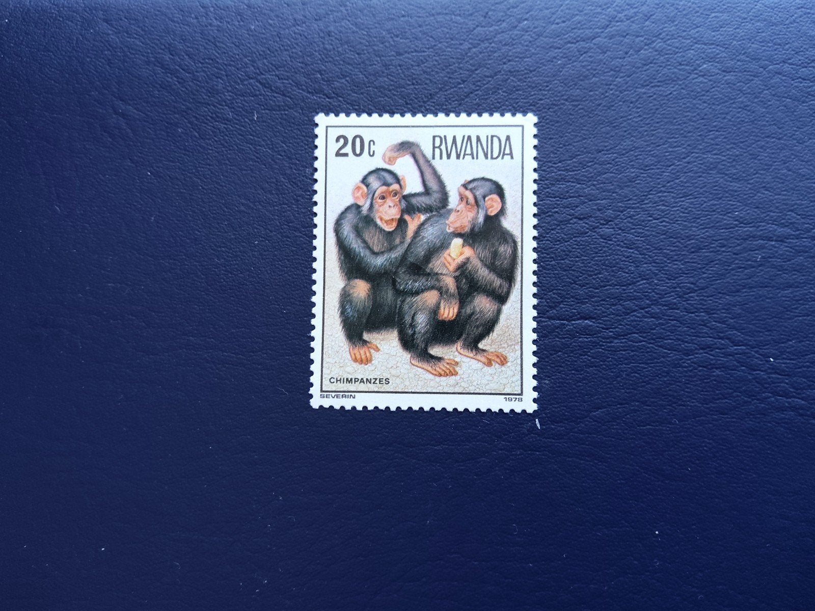 Postzegel Rwanda 1978 - Chimpansees 20c, Ophalen of Verzenden