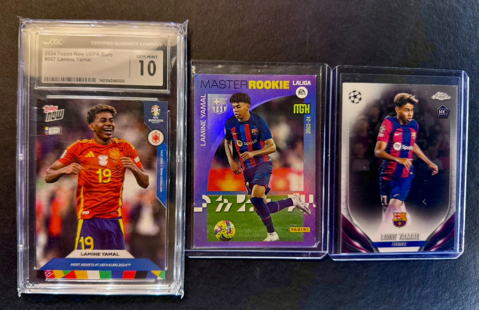 Leuke set van 3 originele Lamine Yamal Rookie Cards, Verzamelen, Verzenden, Zo goed als nieuw, Buitenlandse clubs, Poster, Plaatje of Sticker
