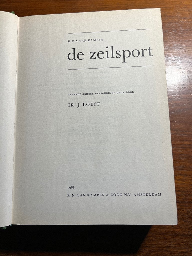 Zeilboek tuigage onderdelen klassieke  vaartuigen IR.J.Loeff, 30 tot 60 m², 6 meter of meer, Overige typen, Ophalen of Verzenden