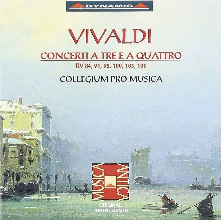 VIVALDI Concerti a tre e a quattro CD DYNAMIC, Cd's en Dvd's, Ophalen of Verzenden, Barok, Gebruikt, Kamermuziek