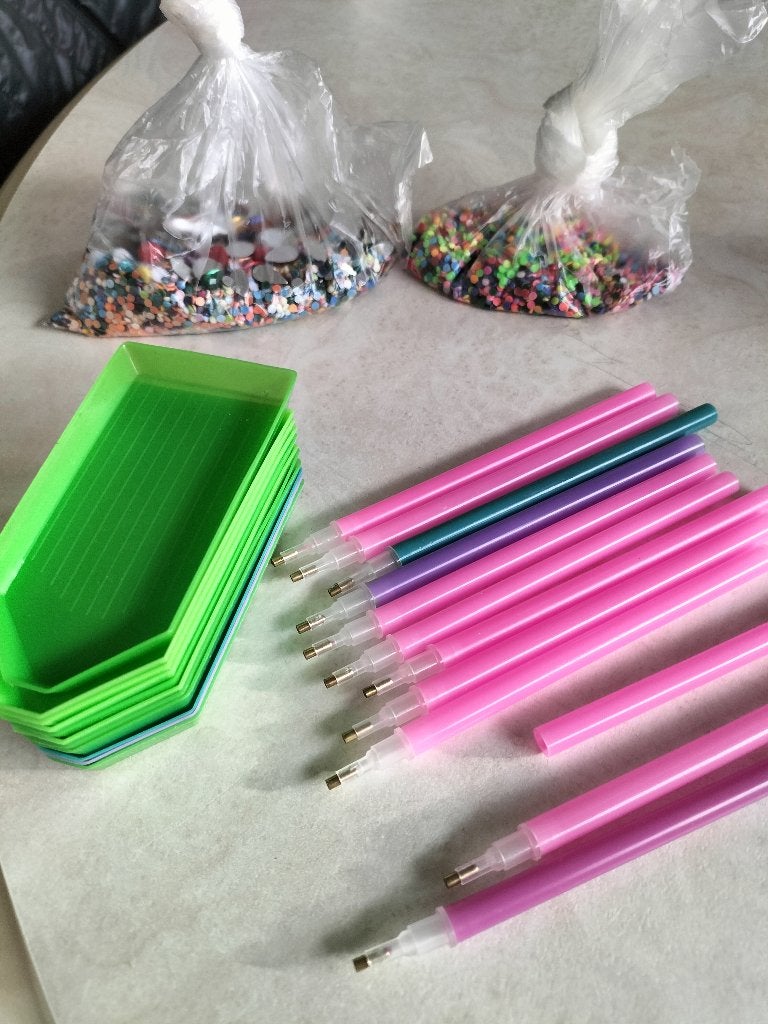 Diamond Painting, Ophalen, Gebruikt, Knutselwerk