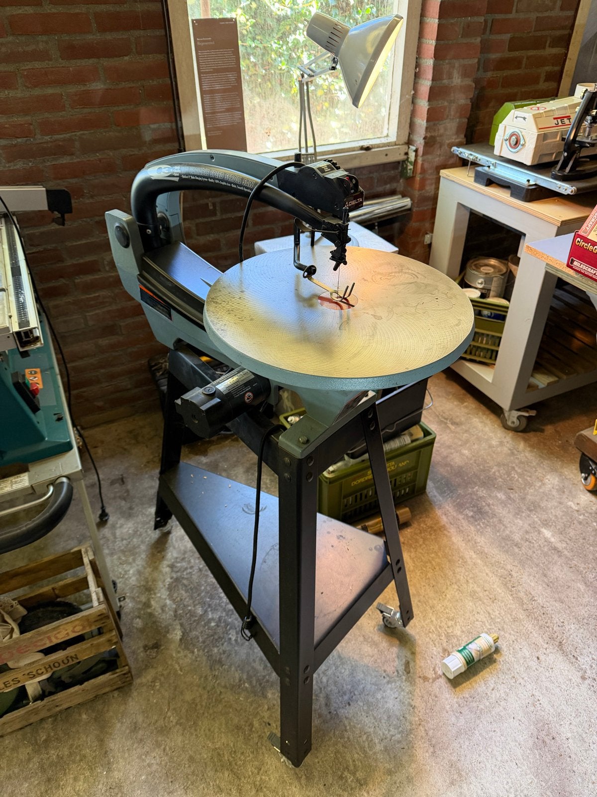Delta Variable Speed Figuurzaagmachine, Doe-het-zelf en Verbouw, Ophalen of Verzenden, Gebruikt, Figuurzaag