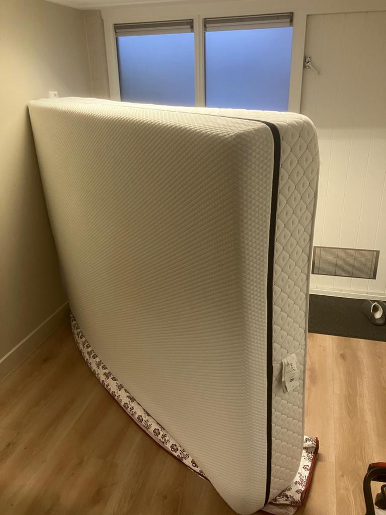 Simmons matras  - Franse Kwaliteit 210 x 160 - Als nieuw!, 210 cm, Tweepersoons, Ophalen of Verzenden, Zo goed als nieuw