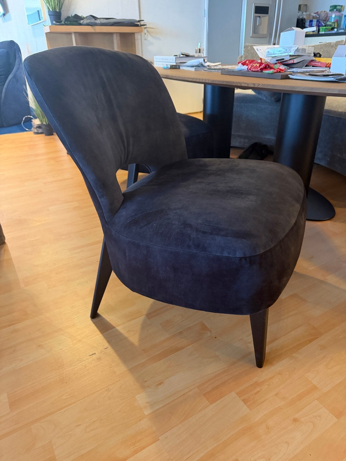 4x Passé Partout Moon Low Dining Stoelen, Zwart, Ophalen of Verzenden, Zo goed als nieuw, Vier