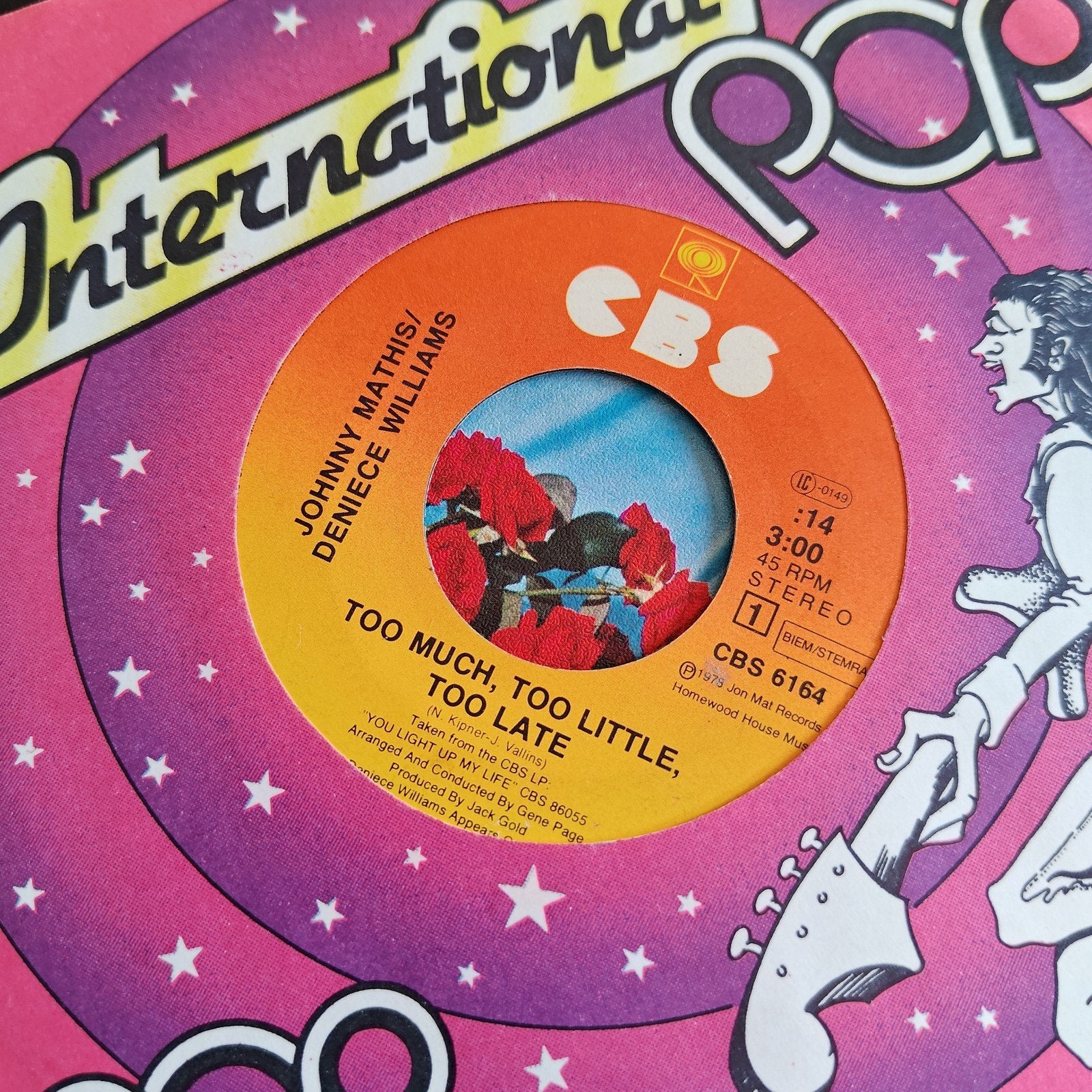 Johnny Mathis/Deniece Williams  Too Much, Too Little, Too La, Gebruikt, 7 inch, Ophalen of Verzenden, Pop