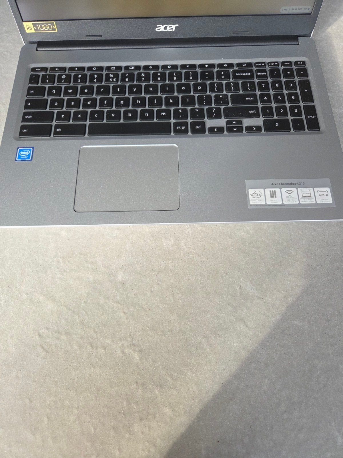 Acer Chromebook 315!, Computers en Software, Ophalen of Verzenden, Zo goed als nieuw, 15 inch, 4 GB of minder