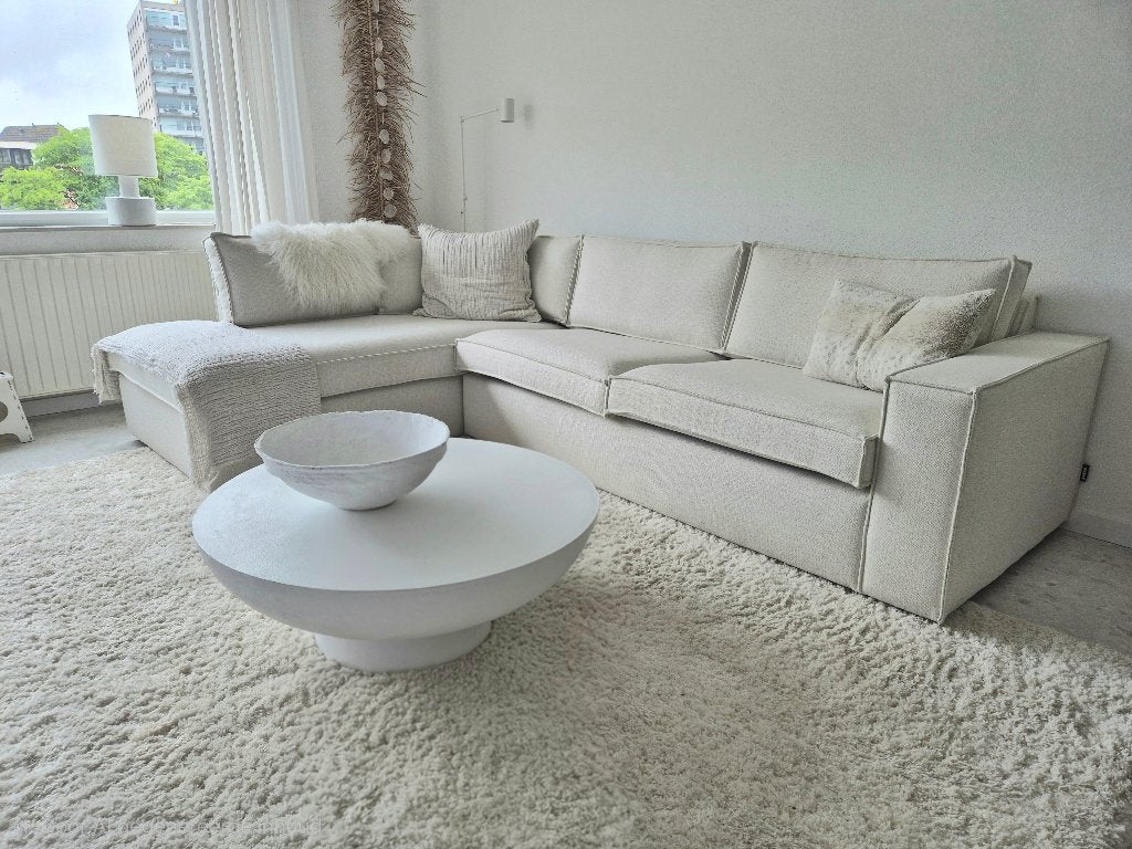 Ronde salontafel Westwing Loods 5 VT Wonen, Ophalen, Boho Ibiza Wabisabi Minimalistisch Scandinavisch, 50 tot 100 cm, Rond