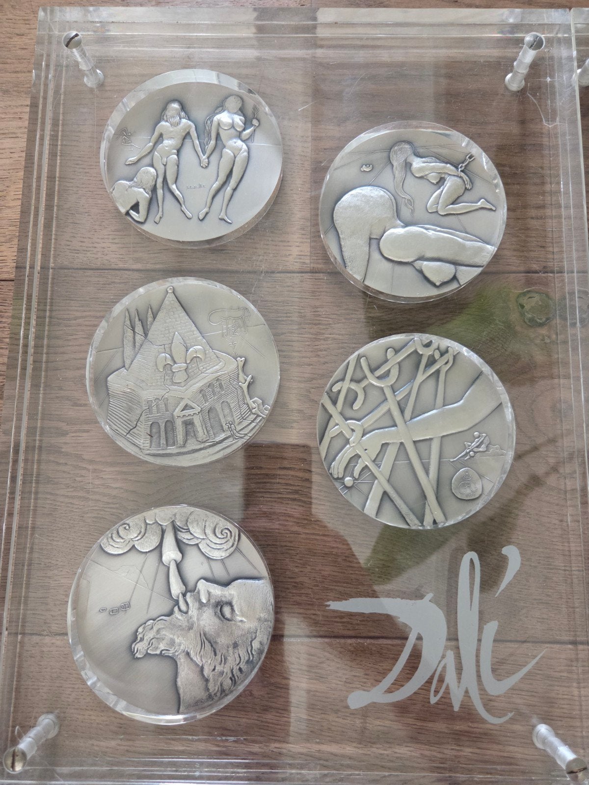 Salvador dali zilveren munten set, Ophalen, Zilver