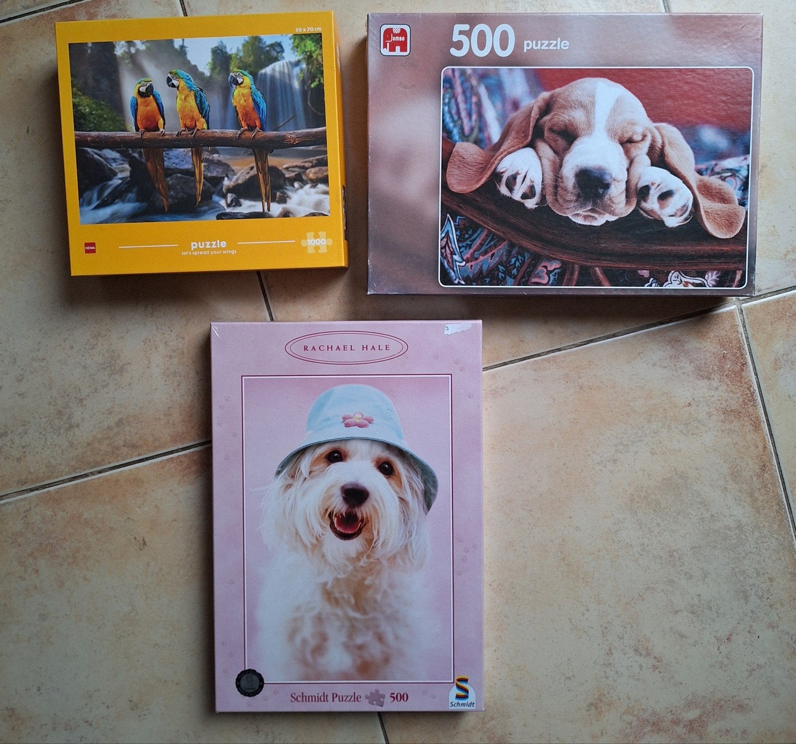 3 nieuwe puzzels, Verzenden, 500 t/m 1500 stukjes, Nieuw