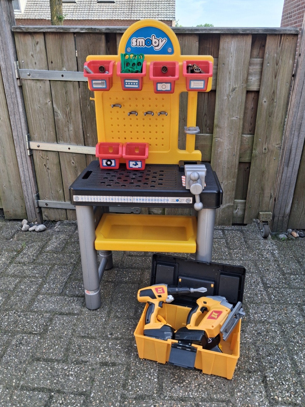 Smoby werkbank inclusief gereedschap, Ophalen, Gebruikt