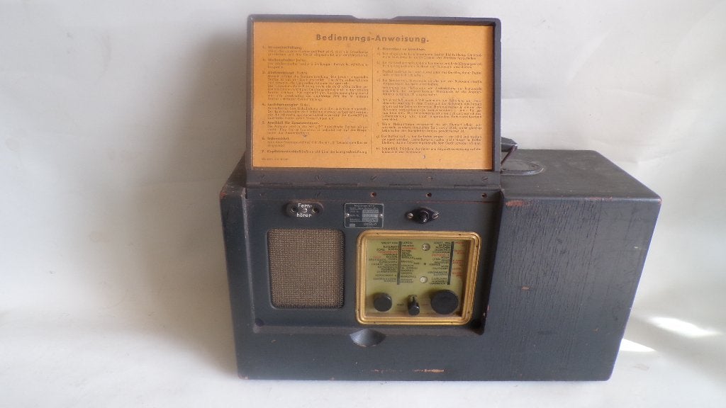 Luftwaffe ER3 Radio Braun (1943), Verzamelen, Militaria | Tweede Wereldoorlog, Luchtmacht, Overige typen, Duitsland, Verzenden