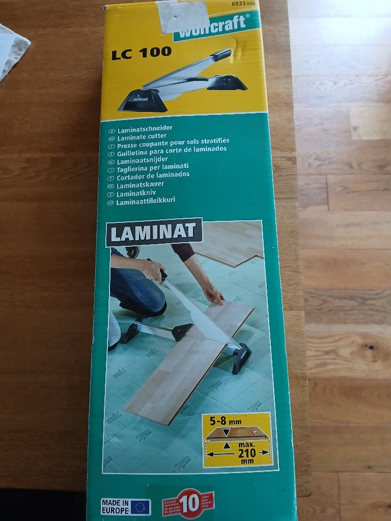Wolfcraft LC 100 laminaatsnijder - Zo goed als nieuw, Doe-het-zelf en Verbouw, Ophalen, Zo goed als nieuw, Snijgereedschap, Overige merken