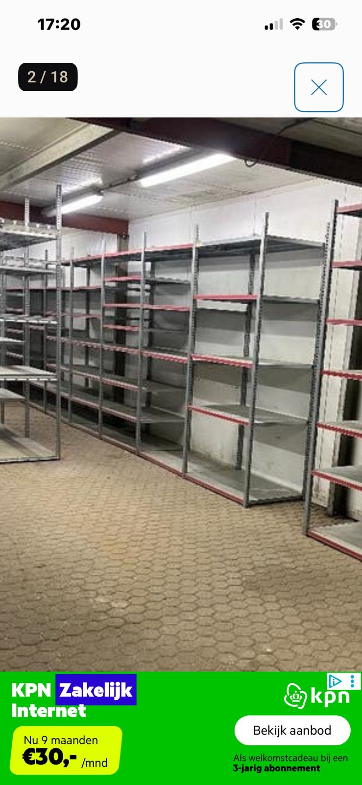 Legbord stellingen, magazijn stellingen ; professioneel, Ophalen