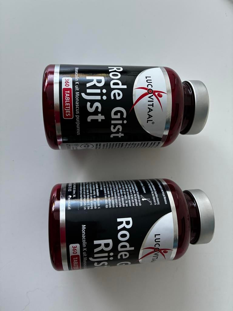 Lucovitaal Rode Gist Rijst Monacolin K - 2x 360 tabletten, Ophalen of Verzenden, Nieuw, Overige typen