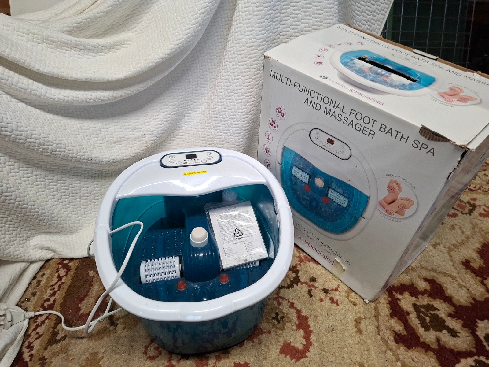 Voeten Wellness Spa en Massager - Ontspanning voor Thuis, Ophalen of Verzenden, Zo goed als nieuw, Lichaamsverzorging