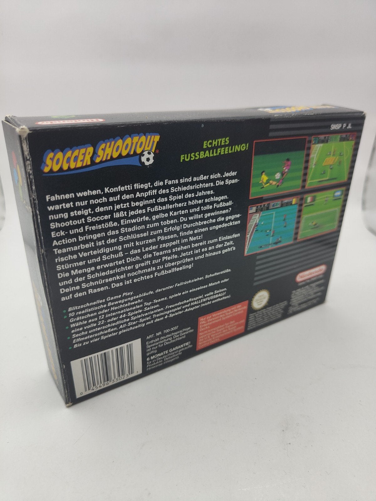 Soccer Shootout SNES, Nintendo, Gebruikt, 2 spelers, Eén computer