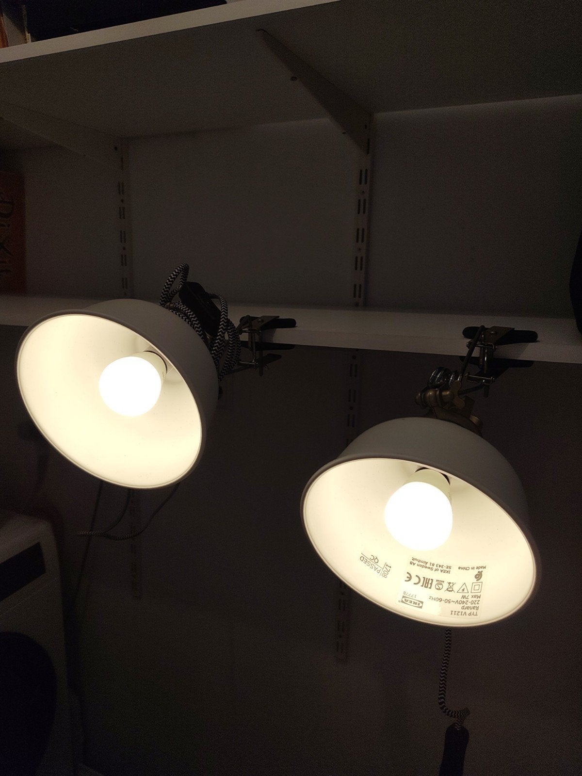 ranarp Ikea lamp, Huis en Inrichting, Lampen | Lampenkappen, Ophalen, Wit, Rond, Zo goed als nieuw