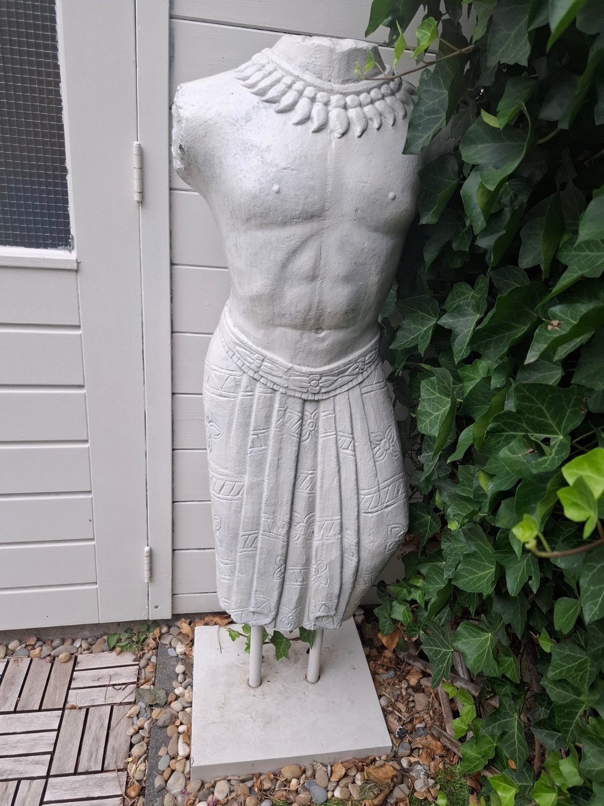 Decoratieve Thaise krijger, beton, Antiek en Kunst, Kunst | Beelden en Houtsnijwerken, Ophalen, Overige materialen, Beeld, Azië