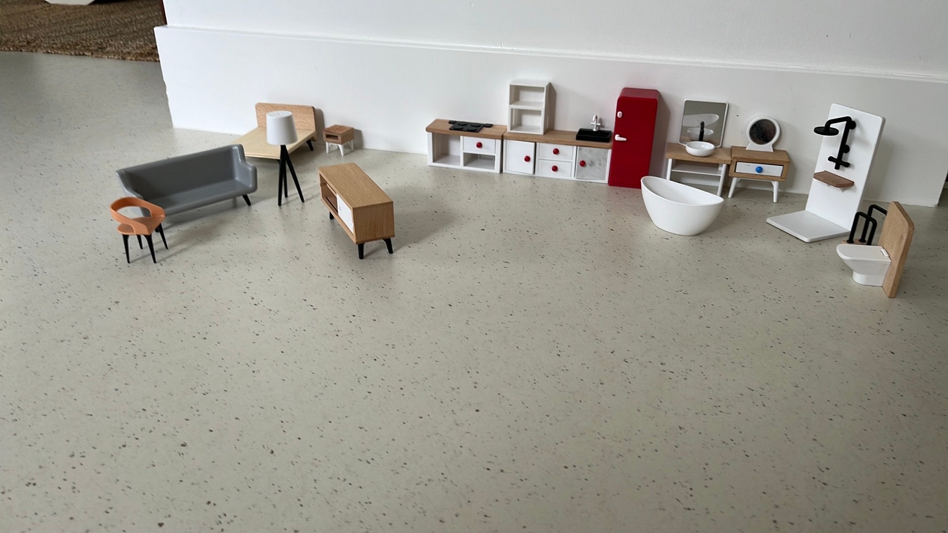 Poppenhuismeubels, Ophalen, Gebruikt
