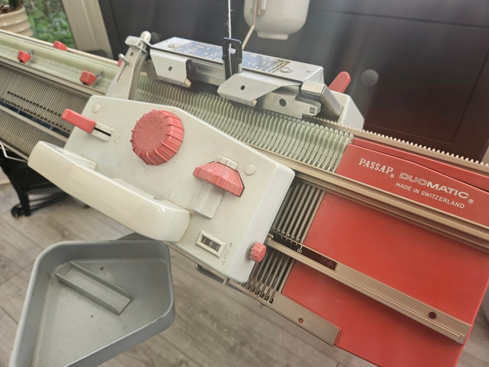 Passap Duomatic breimachines, Ophalen, Breien, Machine