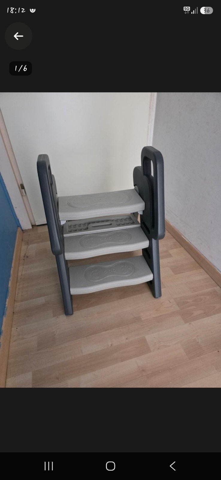 Kinder opstapje / leertoren - Antraciet / Grijs, Ophalen