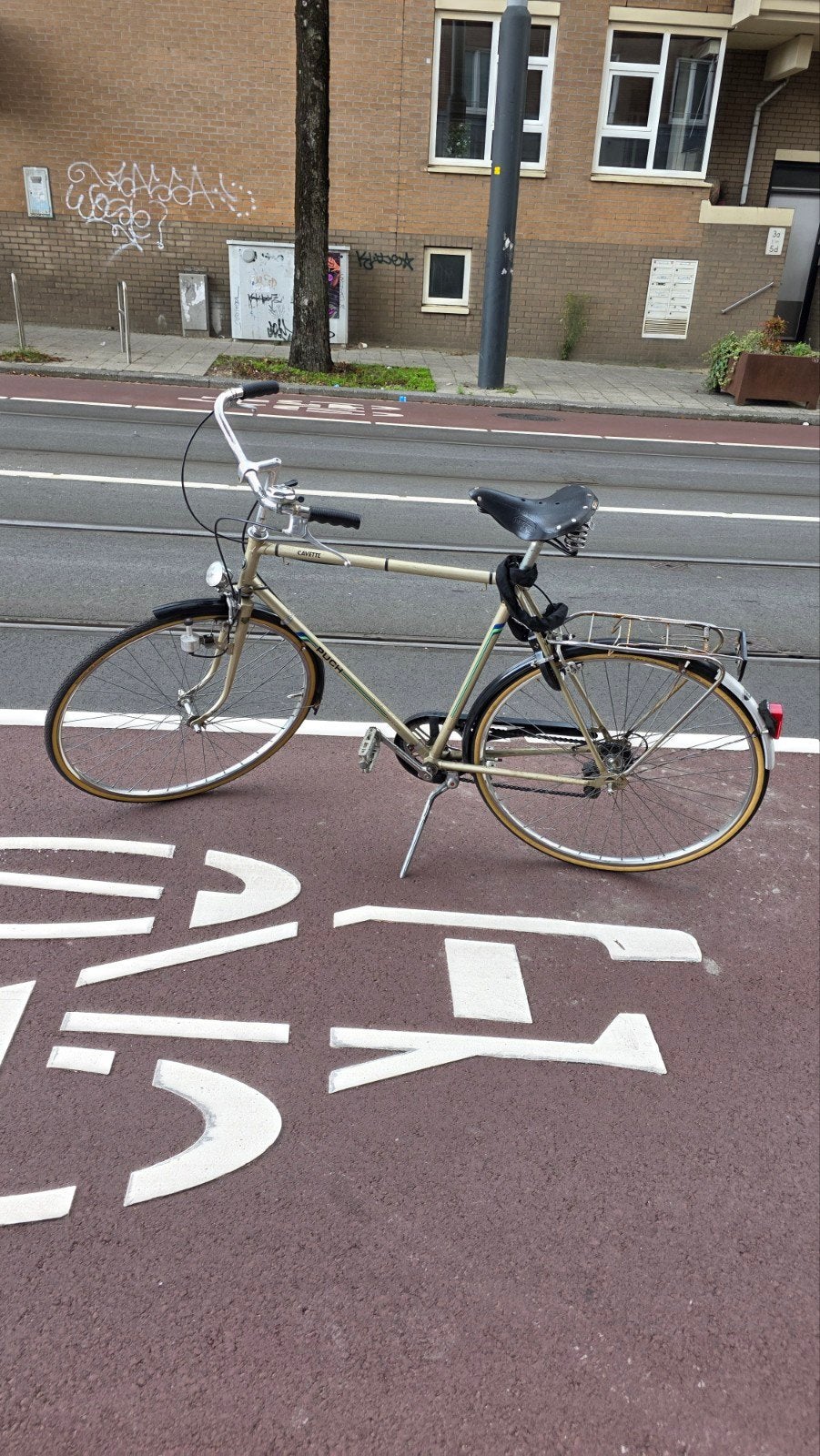 Opgeknapte Cavette Puch fiets met Brooks zadel, Gebruikt, Velgrem, Versnellingen, Ophalen