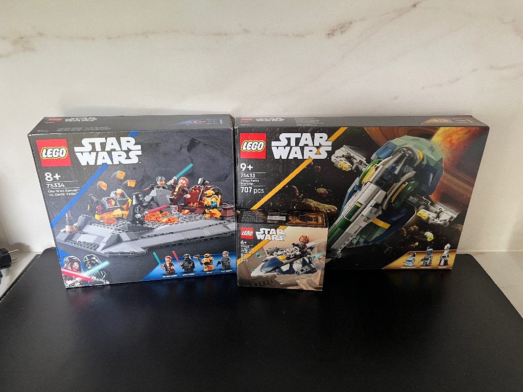 Lego star wars sets 75334 75400 en 75433 nieuw zonder poppet, Star Wars, Compleet, Lego, Nieuw