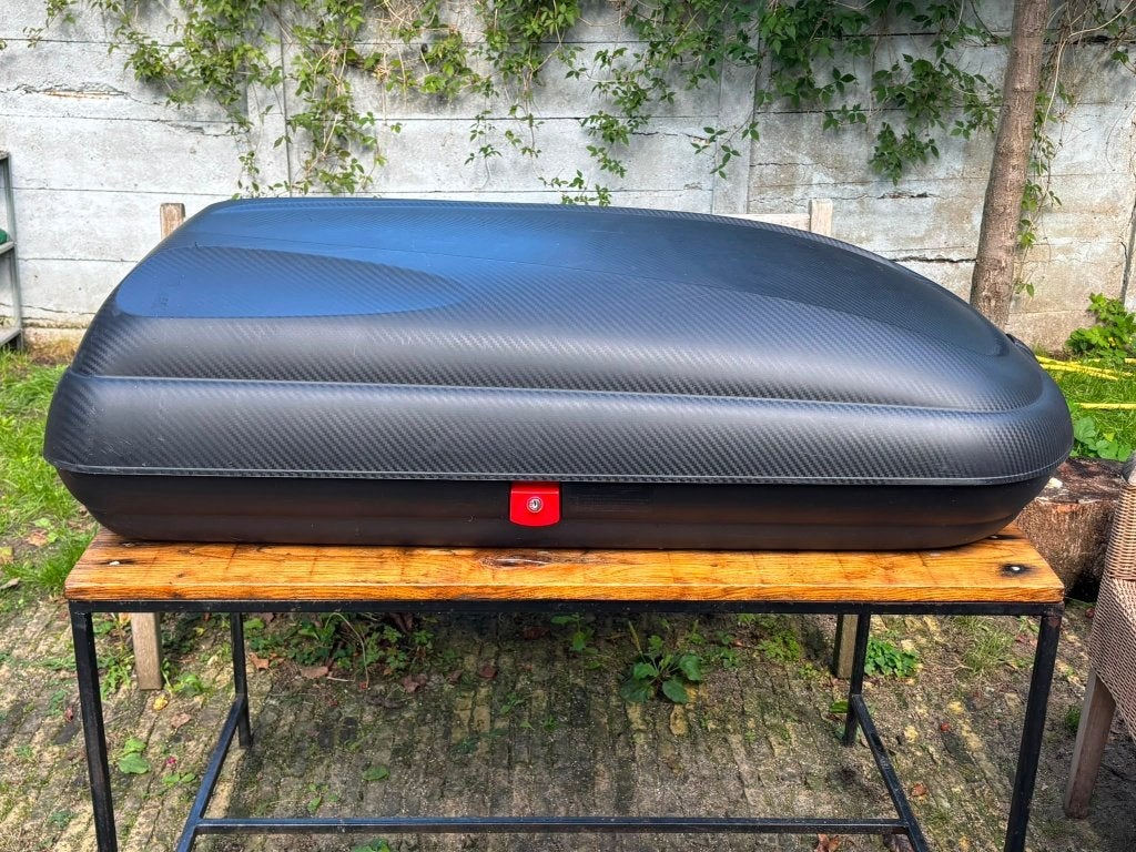 Dakkoffer carbon-motief  130 x 75 cm, met twee sleutels, Ophalen, Gebruikt