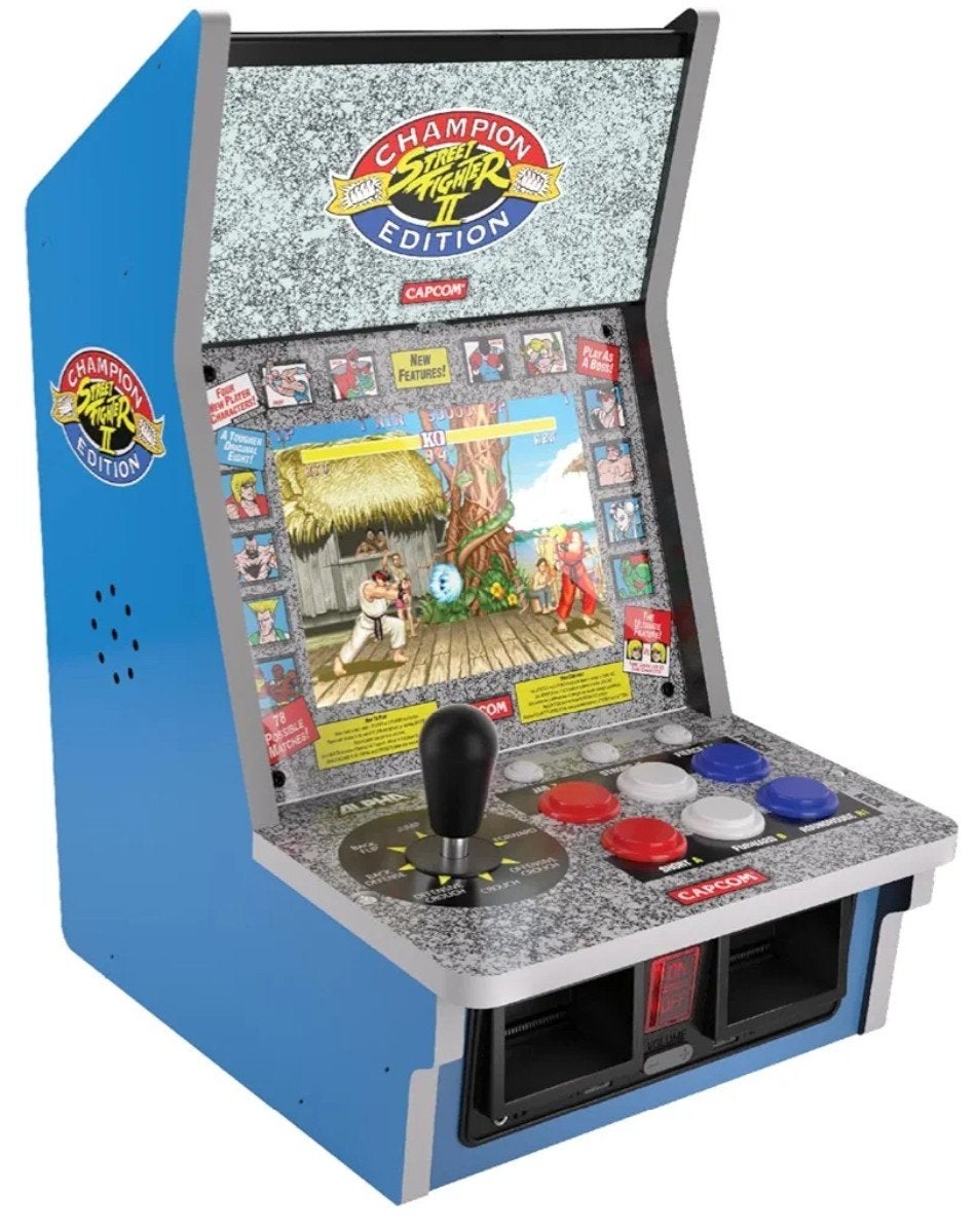 Evercade Street Fighter Alpha Bartop + extra's - ZGAN!, Spelcomputers en Games, Spelcomputers | Overige, Ophalen, Zo goed als nieuw
