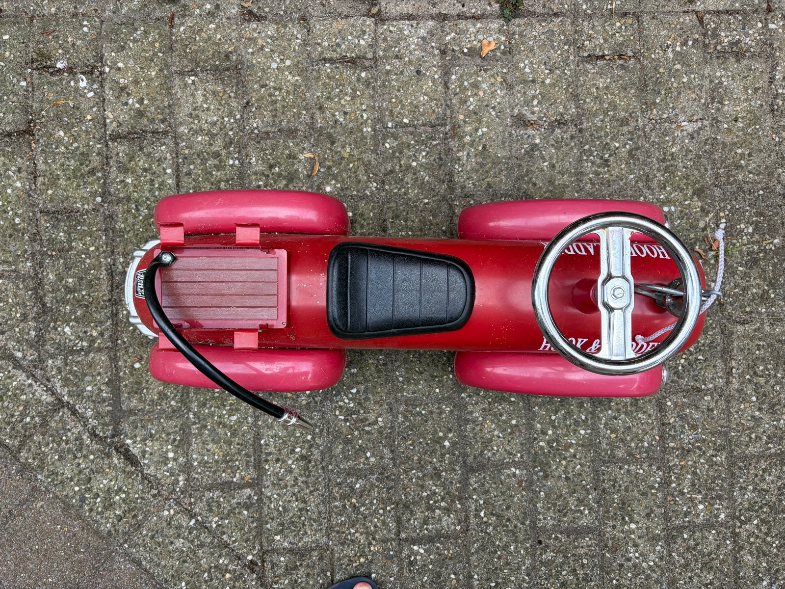 Vintage rode trapauto brandweerwagen voor kinderen, Ophalen, Gebruikt