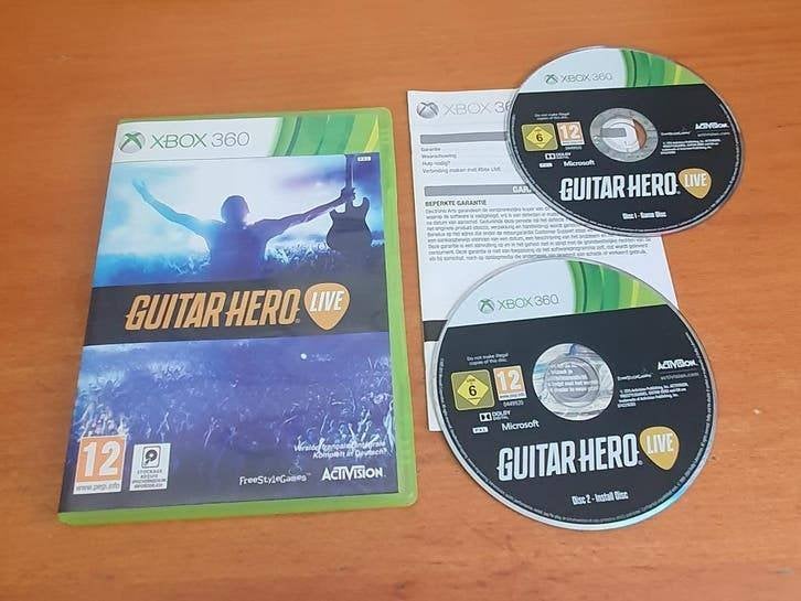 Xbox 360 | Guitar HERO live 2disc, Muziek, Gebruikt, 1 speler, Ophalen of Verzenden