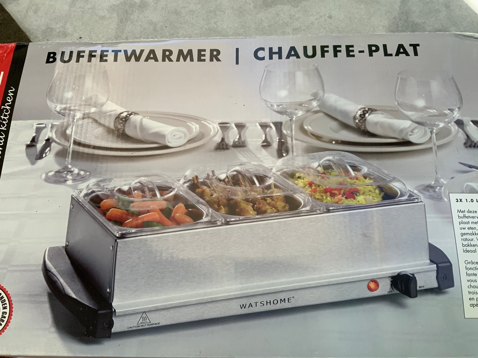 Buffetwarmer, Ophalen of Verzenden, Nieuw, 4 t/m 7 personen